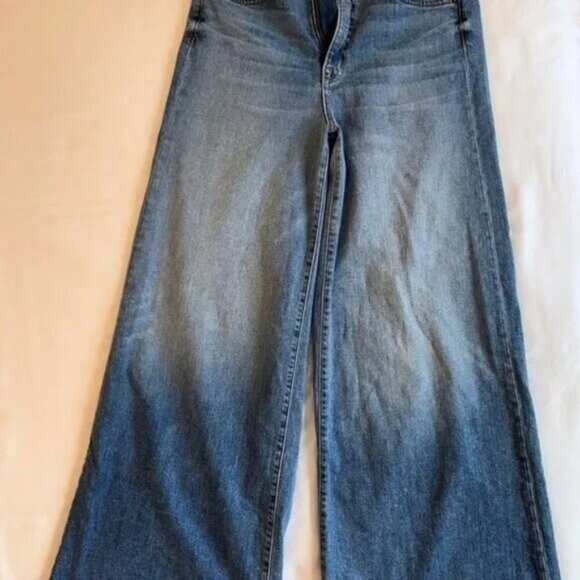 Nili Lotan Josette Wide Leg Jeans, Classic Wash, Size 27 - Picture 10 of 11